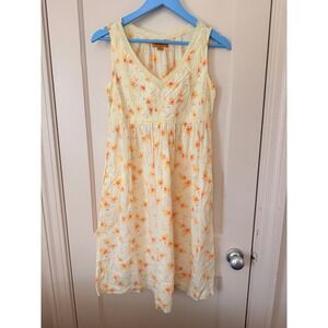 APRIL CORNELL summer floral boho prairie garden dress with pockets women's xxs